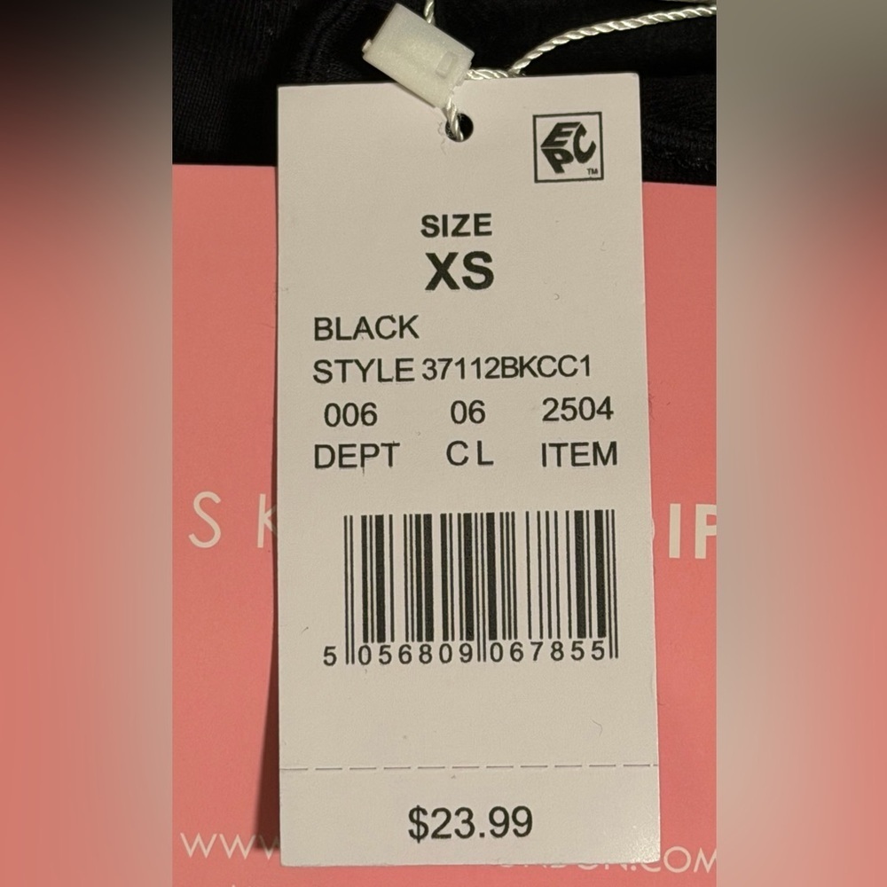 Skinny Dip London The Immortal XS Black Hoodie NWT - Picture 4 of 5